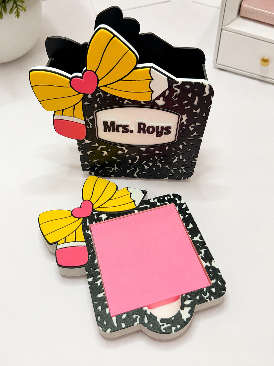Personalized Teacher Desk Set - 3D Printed