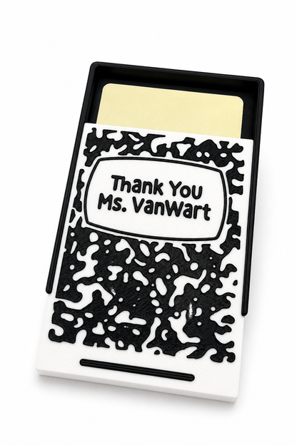 Teacher Gift Card Holder - 3D Printed