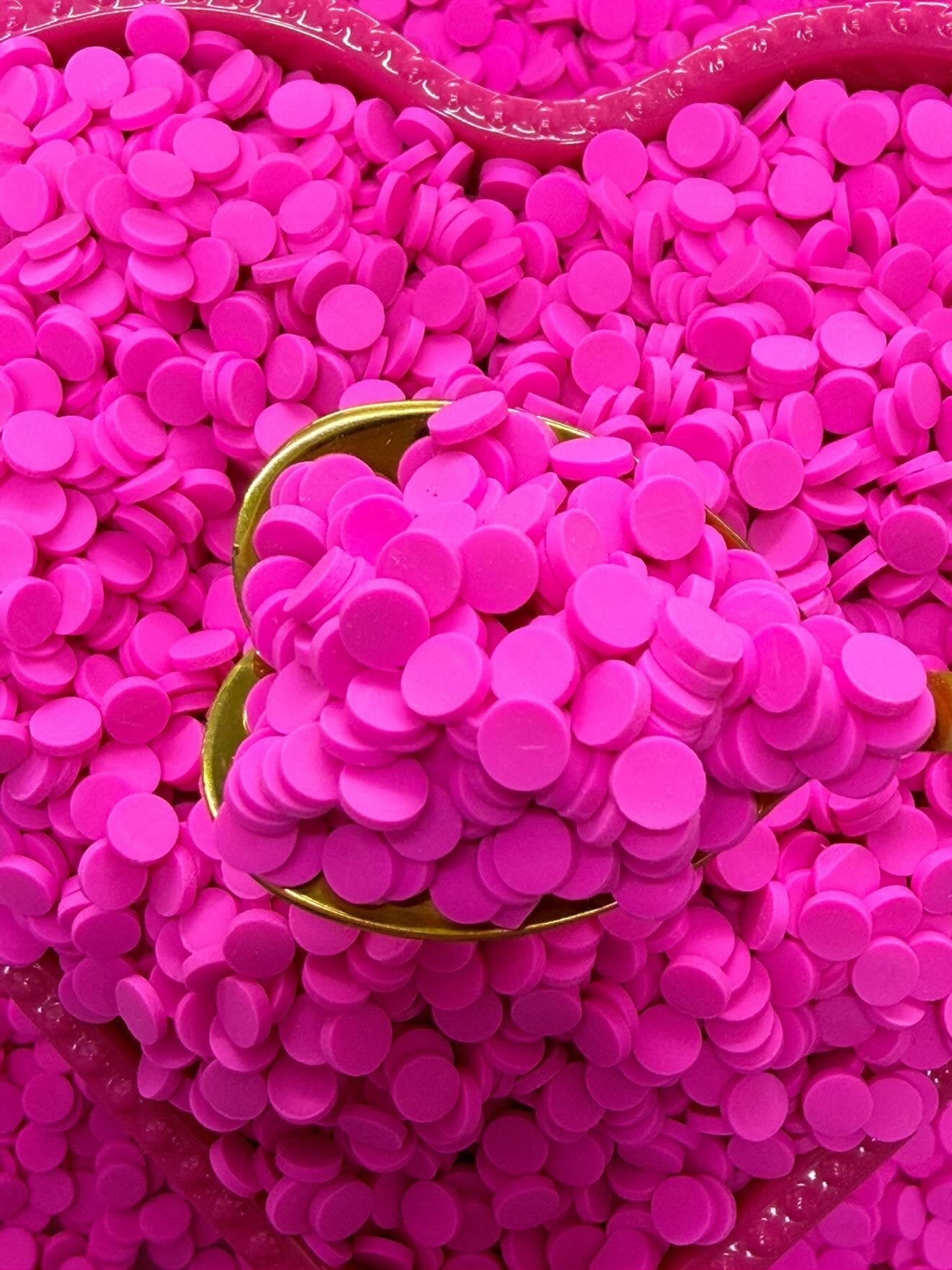 Solid Color Round Confetti💖