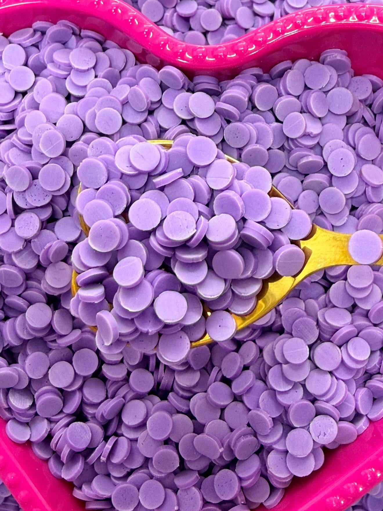 Solid Color Round Confetti💖