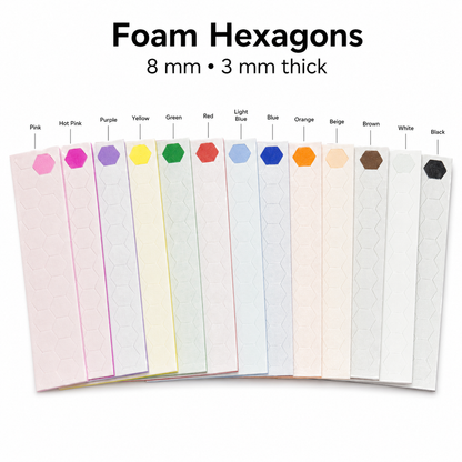 3MM Foam Dots - HEXAGONS